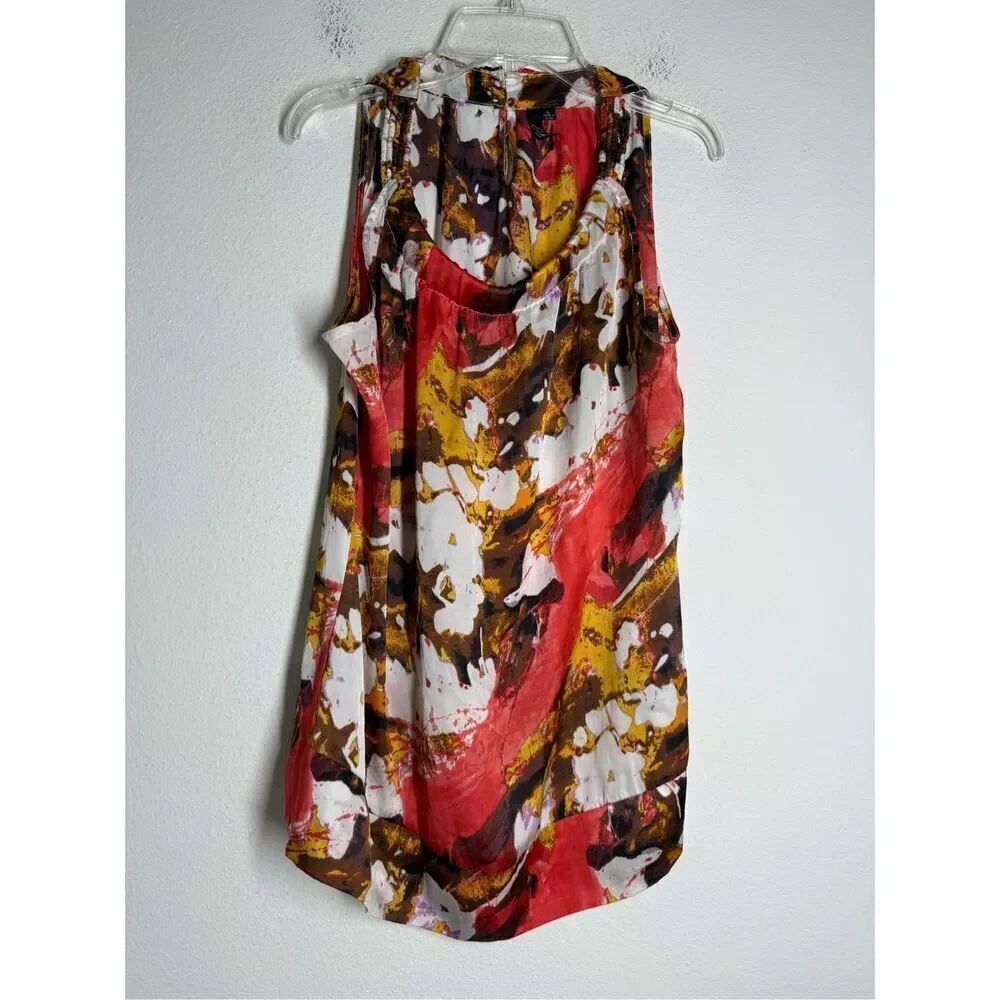 Essentials By Milano Womens Bohemian Floral Print Top Size L